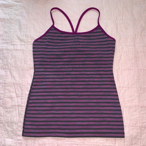 Lululemon Power Y Tank Luon - Sz 4 - Picture 1 of 2